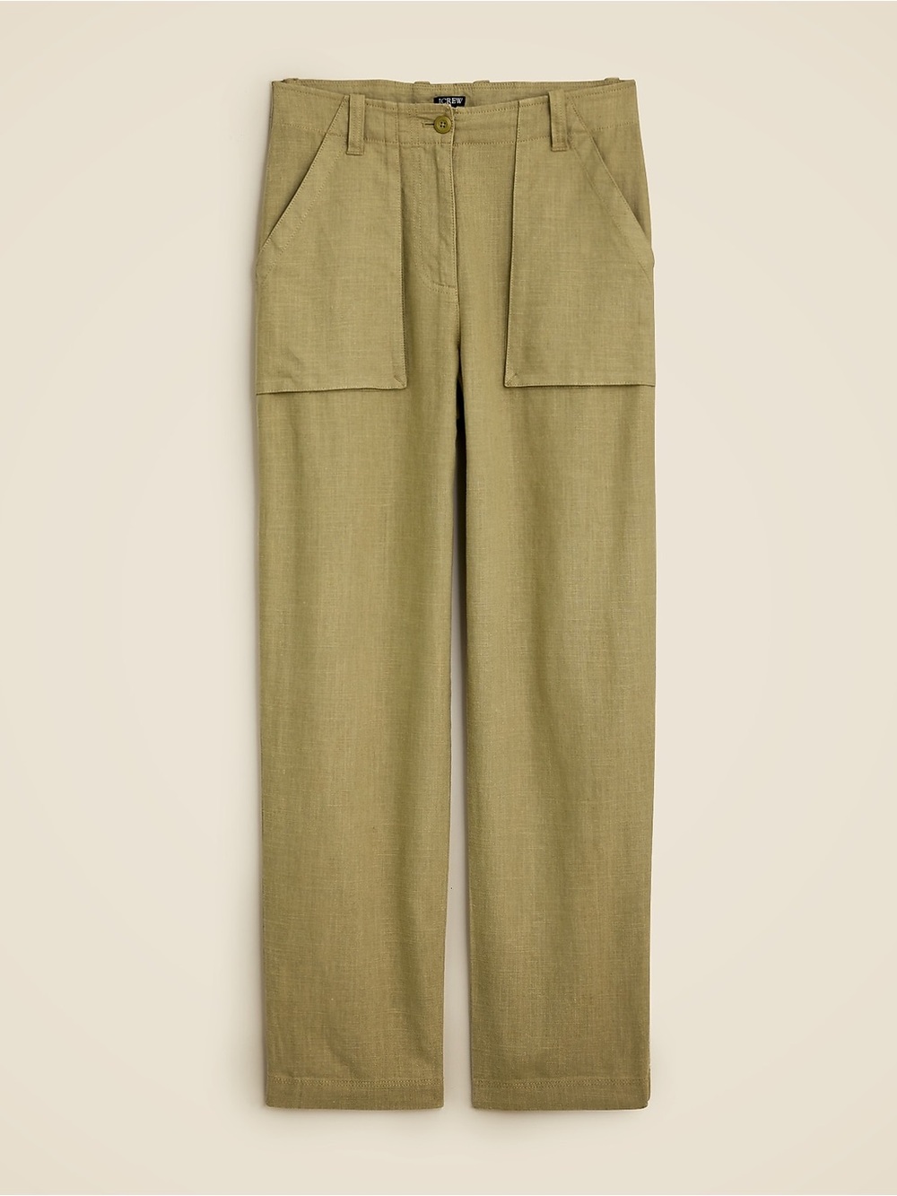 J.Crew Seaside Linen-Blend Cargo Pant